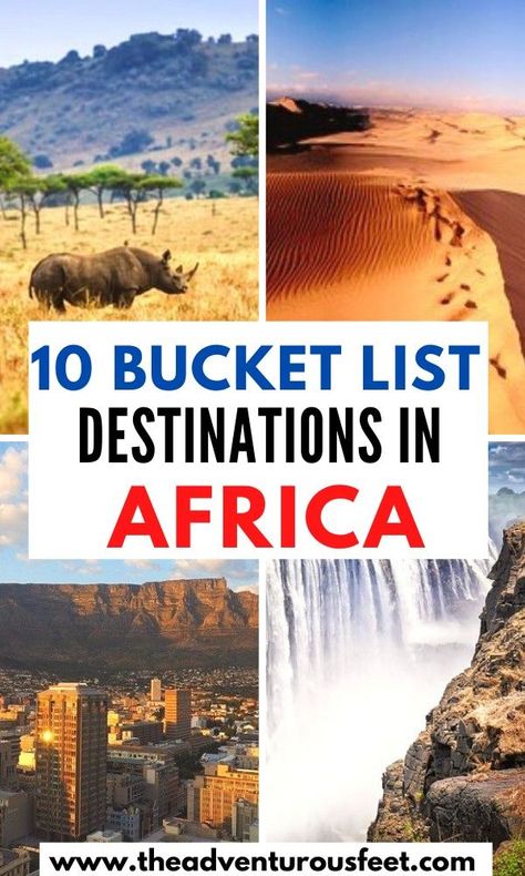 Looking for African adventures to go for? Here are the best experiences to add to your African bucket list. | Bucket list destinations in Africa | Africa bucket list |Africa bucket list travel | bucket list things to do in Africa |  Incredible adventures in Africa | Bucket list African adventures | must do African adventures | Experiences not to miss in Africa| what to do in Africa |things to do in Africa | #africanadventures #africabucketlist #Africansafari #DestinationAfrica #theadventurosfeet Things To Do In Africa, Africa Bucket List, Africa Itinerary, Africa Adventure, Africa Travel Guide, Bucket List Travel, Africa Photography, Visit Africa, Travel Africa