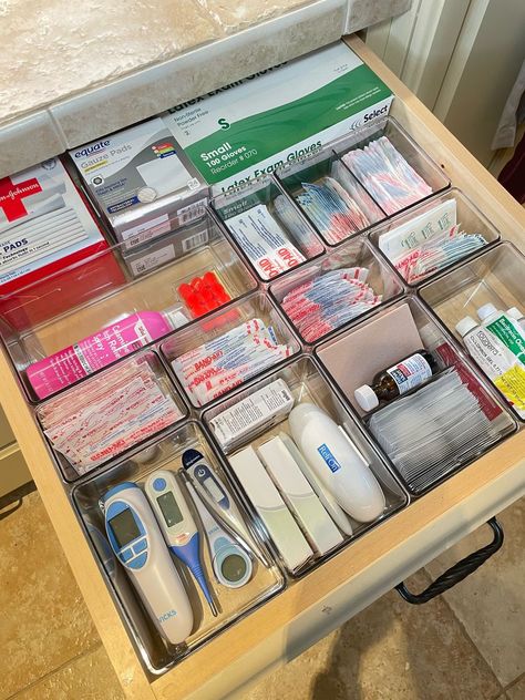 The Home Edit Open Front Bin, 10” … curated on LTK Medicine Drawer Organization, Medication Storage Ideas, Organization Things, Cleaning Closet Organization, Organization Ideas For The Home, Home Organization Tips, Medication Organization, Organization Station, Home Edit