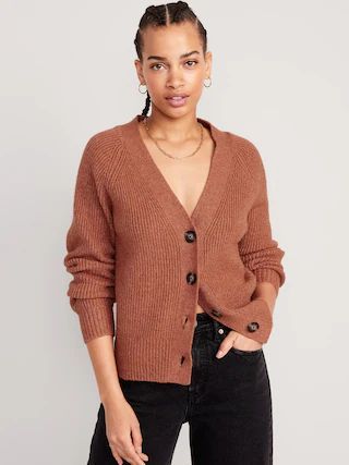 Shaker-Stitch Cardigan Sweater for Women | Old Navy (US) Sweater Layering, Fall Winter Wardrobe, Cardigan Outfits, Outfit Inspiration Fall, Cardigan Sweaters For Women, Cami Tops, Cardigans For Women, Black Leggings, Cardigan Sweater