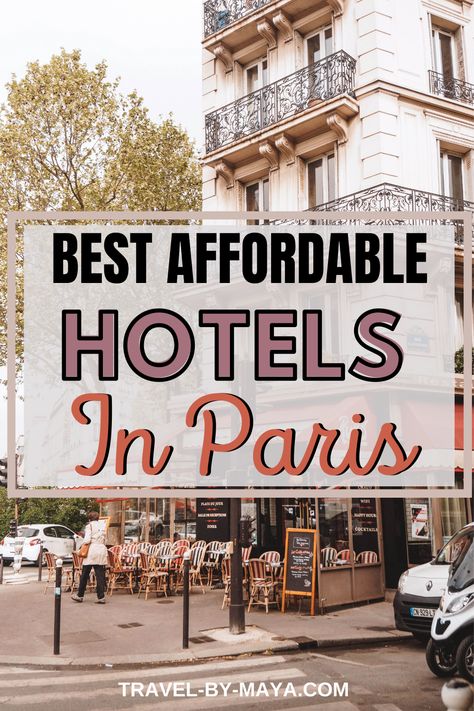 Best Affordable Hotels in Paris: If you are looking for ways to travel Paris on a budget, you should look for an affordable hotel! In this blog post, I share with you 10 affordable Paris hotels with a view (or without) that you can stay at! #travelparisonabudget #paristravel #parisaffordablehotels #bestparishotels Paris Budget, Paris Accommodation, Best Paris Hotels, Paris On A Budget, Hotels In France, Hotels In Paris, Travel Paris, Paris France Travel, Paris Vacation