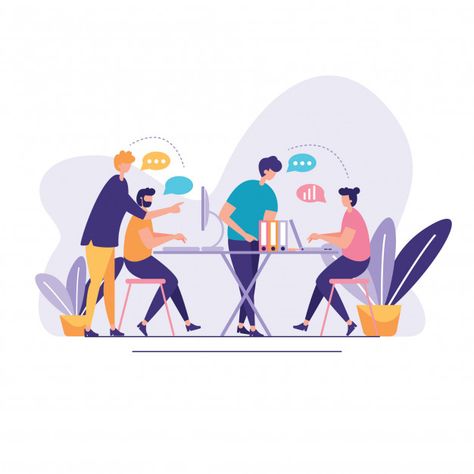 Discussion social network illustration Vector | Premium Download Network Illustration, Visual Illustration, Art Deco Design Graphics, Theme Illustration, Dribbble Design, Time Line, Flat Design Illustration, Design School, Web Layout Design