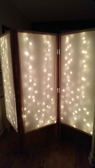 Lighted Room Divider/Privacy Screen : 7 Steps (with Pictures) - Instructables Privacy Screens Indoor, Temporary Room Dividers, Room Divider Bookcase, Fabric Room Dividers, Glass Room Divider, Bamboo Room Divider, Sliding Room Dividers, Wooden Room Dividers, Hanging Room Dividers