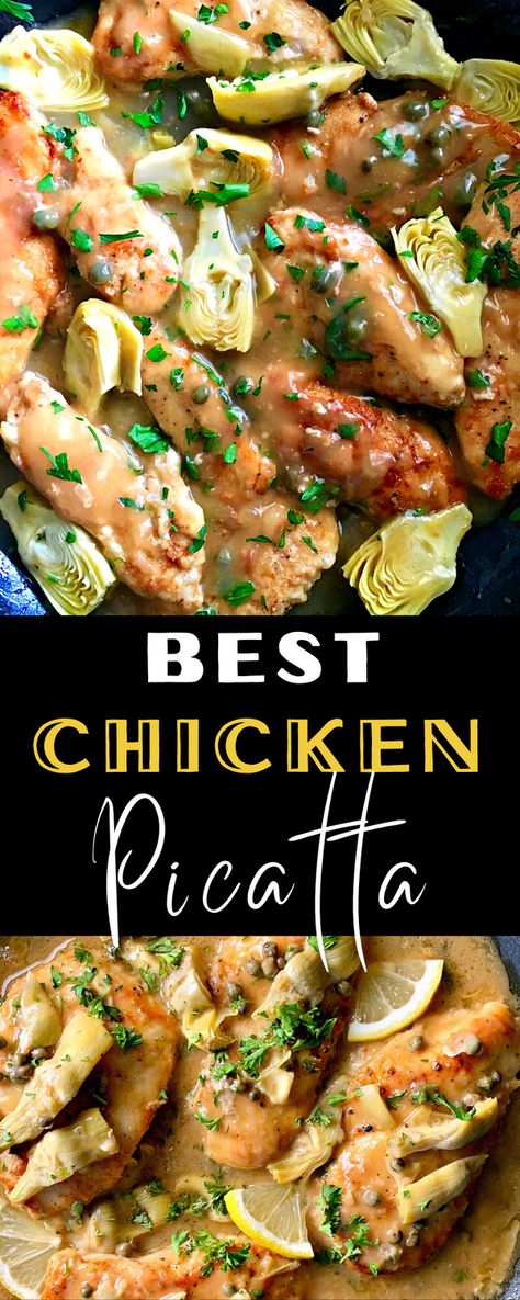 Chicken Picatta With Artichokes And Capers, Chicken With Artichokes And Capers, Chicken Piccata With Artichokes Recipe, Lydia Bastianich Recipes, Chicken Piccata With Artichokes, Best Chicken Piccata, Lydia Bastianich, Baked White Fish, Capers Recipe