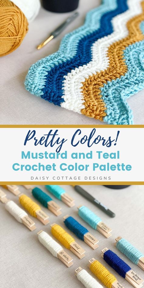 Use this crochet color combination to pick the colors for your next crochet blanket. They're the perfect baby boy crochet blanket colors! #babyboycrochet #crohetblanketcolors #colorcombination Color Combination For Crochet, Color Combos For Crochet, Crochet Blanket For Baby Boy, Crochet Blanket Color Ideas, Crochet Blanket For Boys, Crochet Colour Combinations, Crochet Color Combos, Crochet Color Palette, Crochet Color Combinations