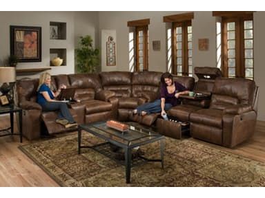 Mama Likey--If comfort is what you're looking for then this loveseat from Franklin is for you. This loveseat includes two reclining seats and comes with two cupholders and a storage compartment in the middle.||. Brown Living Room Decor, 3 Piece Sectional Sofa, Redecorating Ideas, Addition Ideas, Brown Furniture, Trendy Living Rooms, Room Paint Colors, Room Couch, Brown Living Room