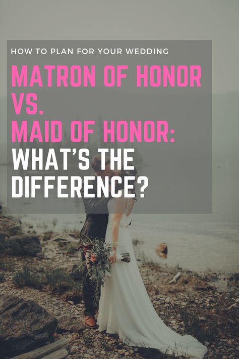 What is the difference between a matron of honor and the maid of honor? We evaluate the important duties of the matron of honor in a wedding. #Wedding #WeddingPlanning #Event #DIY #WeddingDay Simple Wedding Checklist, Wedding Tools, Wedding Day Tips, Matron Of Honor, The Maid, Matron Of Honour, The Wedding Date, What Is The Difference Between, Wedding Checklist