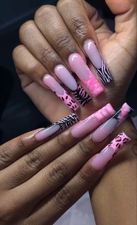 Long Acrylic Nail Designs, Drip Nails, Colored Acrylic Nails, Dope Nail Designs, Exotic Nails, Long Acrylic Nails Coffin, Acrylic Nails Coffin Pink, Long Square Acrylic Nails, Bling Acrylic Nails