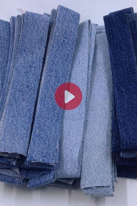 Diy Jean Bag, Återvinna Jeans, Diy Old Jeans, Diy Bags Jeans, Denim Bag Patterns, Denim Crafts Diy, Blue Jeans Crafts, Denim Projects, Denim Handbags