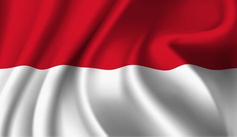 Indonesian Independence, Indonesian Flag, Red And White Flag, East Indies, White Flag, Abstract Illustration, Rural Landscape, Freedom Fighters, Red Flag