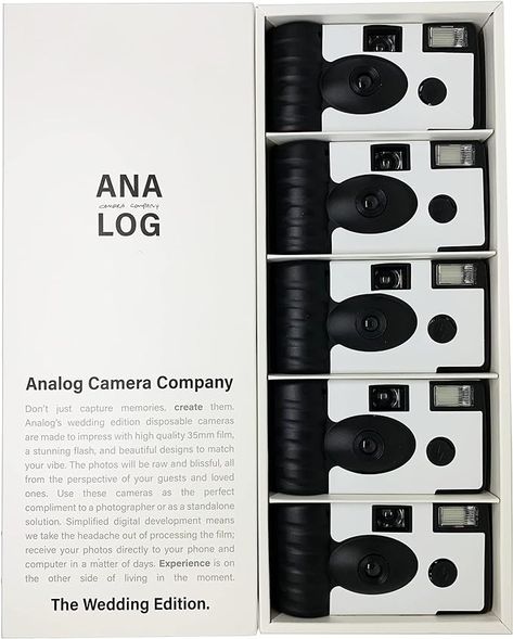 Amazon.com : Analog Wedding Disposable Camera (Pack of 5) | 35mm Film Single-Use Camera w/Flash, 27 Exposures, Simple Development (White) : Electronics Branded Disposable Camera, Disposable Camera Design, Custom Disposable Camera, Disposable Camera Cover, Disposable Camera Wedding, Disposable Film Camera, 35 Mm Film, Festival Booth, Fuji Camera