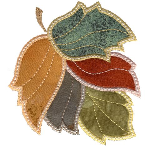 Fall Felt Crafts, Embroidery Floss Crafts, Bird Quilt Blocks, Leaf Applique, Churidar Neck Designs, Applique Work, Pillow Crafts, Leaf Stencil, Bird Quilt