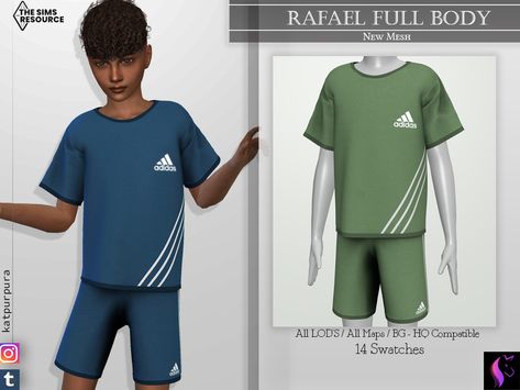 The Sims Resource - Rafael Full Body Tolder Cc Sims 4, Sims Cc Children, Sims Cc Kids Clothes, Sims 4 Kids Cc Clothing Boys, Sims 4 Kid Clothes, Sims 4 Cc Kids Clothing Boys, Sims Jeans, The Sims 4 Cc Boy, Sims4 Kids Cc