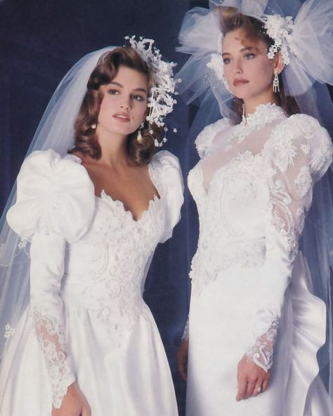 90s Wedding Dress, Dramatic Wedding Dress, 1980s Wedding, Vintage Bridal Fashion, Style Année 80, 80s Wedding, Blonde Bride, Retro Bride, Beautiful Wedding Gowns