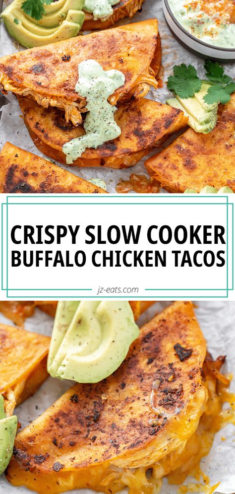 Buffalo Ranch Chicken Tacos Crockpot, Shredded Buffalo Chicken Tacos, Crockpot Buffalo Chicken Meal Prep, Buffalo Chicken Quesadilla Crockpot, Crock Pot Buffalo Chicken Tacos, Buffalo Chicken Tacos Instant Pot, Buffalo Chicken Crock Pot Healthy, Buffalo Chicken Street Tacos, Spicy Chicken Recipes Crockpot