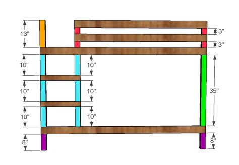 Bunk Bed Rail, Homemade Outdoor Furniture, Toddler Bunk Beds, Bunk Bed Rooms, Bunk Bed Plans, Loft Bed Plans, Modern Bunk Beds, Diy Bunk Bed, Murphy Bed Plans