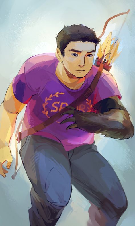 Frank Zhang. Artwork by Viktoria Ridzel/Viria for Rick Riordan's Official Website Hazel Percy Jackson, Frank Zhang And Hazel Levesque, Frank Zhang Fan Art, Frank Zhang Aesthetic, Hazel Levesque Aesthetic, Hazel Levesque, Frank Zhang, Aesthetic White, Viria