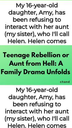 Teenage Rebellion, Family Feud, Family Drama, School Humor, New Pins, A Mother, Short Stories, Mother Of The Bride, A Family