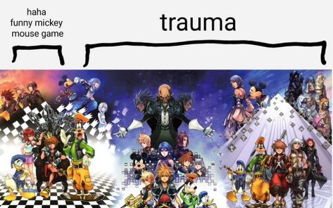 The World That Never Was Kingdom Hearts, Kingdom Hearts Memes Funny, Kingdom Hearts Meme, Kingdom Hearts Funny, Kingdom Hearts Games, Riku Kingdom Hearts, Kingdom Hearts Characters, Heart Meme, Kingdom Hearts Fanart