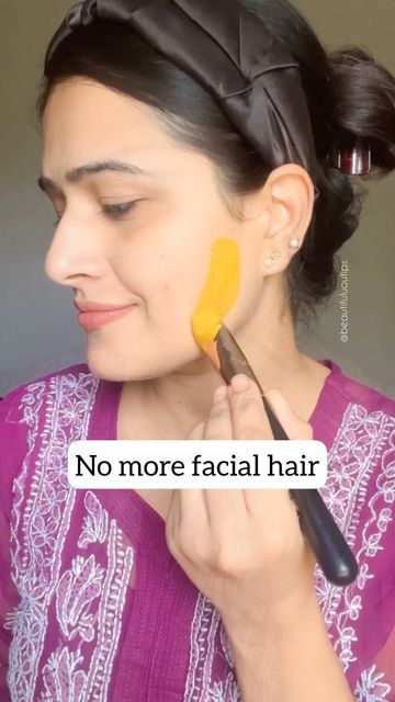 Turmeric Facial Hair Removal, Gram Flour Skin Lightening, Milk Face Mask Glowing Skin, Face Pack For Dark Spots, How To Remove Facial Hair Naturally, How To Remove Facial Hair, Gram Flour Face Mask, Facial Hair Removal For Women, Turmeric Facial