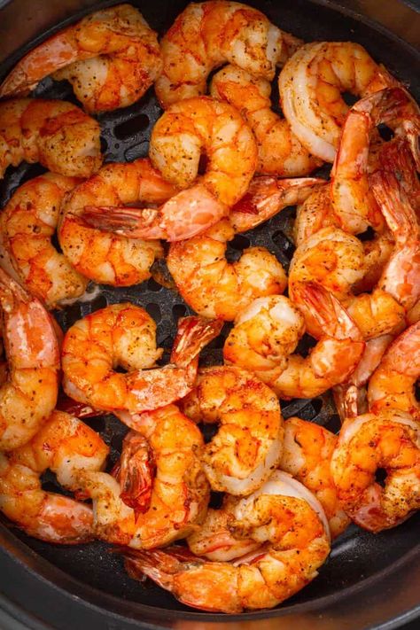 Soul Food Shrimp, Air Fried Dinner, Fried Food Ideas, Fish Air Fryer, Cajun Seasonings, Shrimp Cooking, Buttered Shrimp Recipe, Air Fryer Shrimp, Cajun Shrimp Recipes