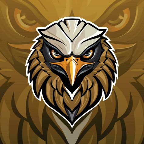 eagle mascot logo Eagle Mascot Logo, Butterfly Crafts Preschool, Logo For School, Eagle Mascot, Brand Vision, Crafts Preschool, Sports Logo Design, Eagle Logo, Butterfly Crafts