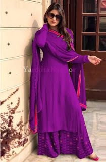 Stylish Woman Dresses: Designer Georgette Clothing Sets@Rs860 Georgette Kurtis Designer Plain, Umbrella Plazo Designs, Georgette Kurtis, Casual Kurti, Plazzo Suits, India Crafts, Indian Designer Suits, Frock Fashion, Georgette Tops