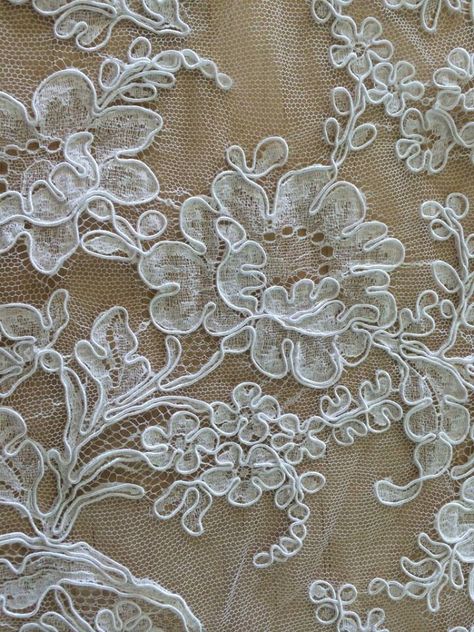 Antique French Alencon Lace, which was used mainly for trimmings. Vintage Lace Aesthetic, Lace Aesthetic, French Textiles, Lace Tattoo Design, A Level Textiles, Checks Pattern, White Lace Fabric, Victorian Aesthetic, Hat Stores