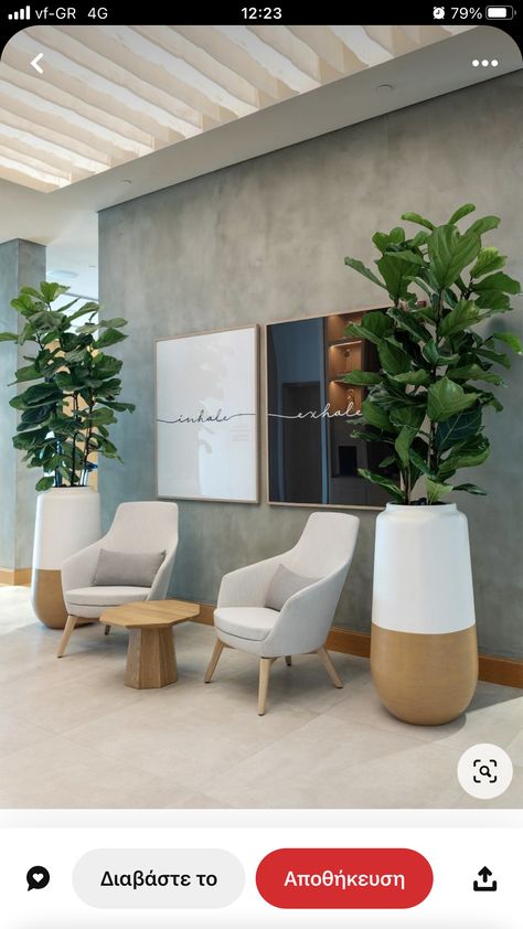 Waiting Room Design Reception Areas, Waiting Area Design, Waiting Room Decor, Epoxy Clock, Office Reception Design, Waiting Room Design, Dentist Office Design, Clock Resin, Home Office Design Ideas