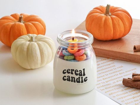 Cereal Candle, Candle Dessert, Fruit Loops Cereal, Bouquet Lavender, Rings Cute, Garden Bouquet, Dessert Candles, Ground Coffee Beans, Aesthetic Wedding