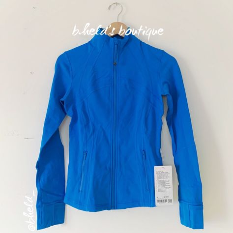 Description: Lululemon Define Jacket *Luon In Poolside (Plsi). A Beautiful Jewel-Tone Blue For Summer! 2022 Older Style. Discontinued Color. Special Collector’s Item. Has An Elastic Zipper Pull (Or Hair Tie) Attached To The Front Zipper. Up For Adventure. And Ready For Downtime. Made From Cottony-Soft Luon Fabric. Zippered Pockets. Has Thumbholes & Cuffins. Slim Fit, Hip Length. Sold Out. Size: Size 6 Condition: Brand New With Tags (Nwt). Never Worn! Authentic Lululemon Purchased Directly From A Define Jacket Luon, Wild Indigo, Lululemon Define, Lululemon Define Jacket, Define Jacket, Cute Preppy Outfits, Older Fashion, Summer 2022, Preppy Outfits