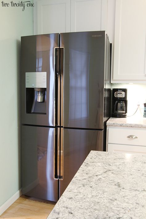 Refrigerator Samsung, 4 Door Fridge, Four Door Refrigerator, Maine Kitchen, Samsung 23, American Kitchen Design, Counter Depth Fridge, Refrigerator Black, 4 Door Refrigerator