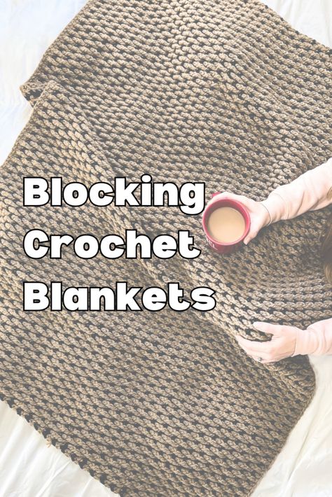 3 Easy Ways on How to Block Large Crochet Blanket Projects - Life + Yarn Blocking Crochet, Large Crochet Blanket, Beginner Crochet Patterns, Wavy Crochet, Crochet Blanket Edging, Finger Crochet, Crochet With Cotton Yarn, Crochet For Beginners Blanket, Crochet Tips