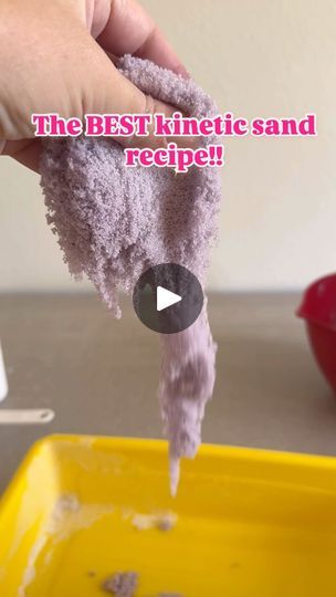 Diy Kinetic Sand, Sands Recipe, Liquid Starch, Senses Preschool, Teacher Science, Contact Solution, Slime Recipes, Science Learning, Sensory Crafts