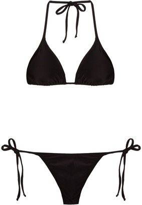 Beachwear Brands, Cute Swimsuits, Black Swimsuit, Black Stretch, String Bikinis, Bathing Suits, Two Piece, Cute Outfits, Women Wear