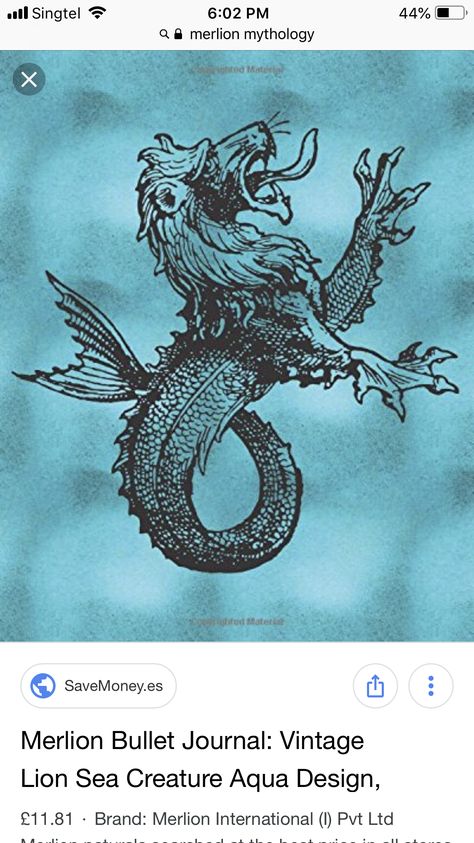 God Of Wind Tattoo, Merlion Tattoo, God Of Wind, Wind Tattoo, Tattoo Illustration, Sea Lion, Inspirational Tattoos, Fantasy Creatures, Vintage Illustration