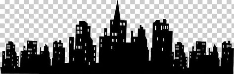 Gotham City Silhouette, Gotham City Skyline, Batman Gotham City, Superhero Texts, Black And White Building, City Skyline Silhouette, Batman Tattoo, Skyline Silhouette, White Building