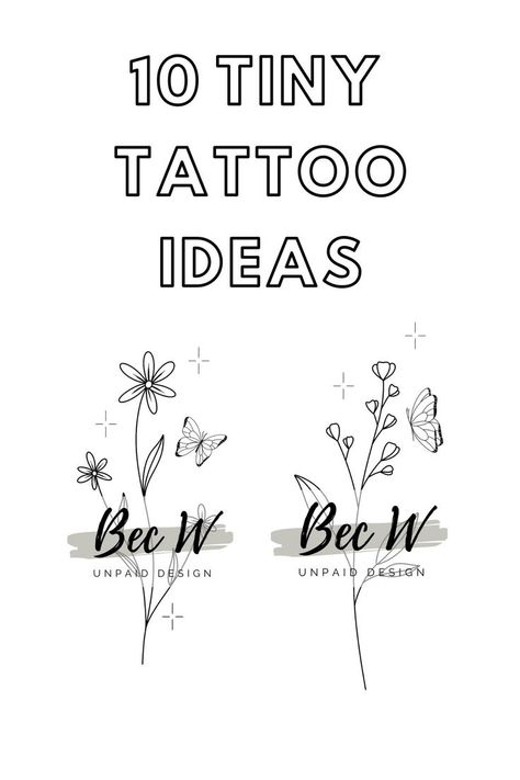 tiny floral tattoos small tattoo ideas flower tattoos floral tattoo ideas butterfly flower tattoo Wildflower Tattoo Design, Tiny Flower Tattoo, Tattoo Ideas Flower, Tattoo Ideas Butterfly, Floral Tattoo Ideas, Butterfly Flower Tattoo, Tattoo Design For Women, Tattoos Floral, Tiny Flower Tattoos