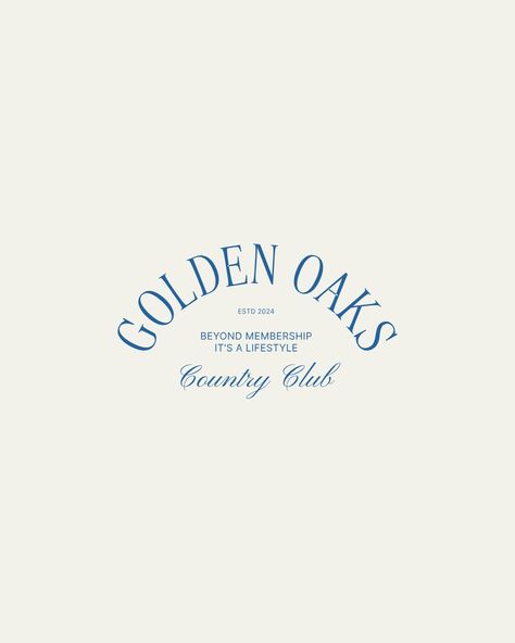 First look at Golden Oaks, a country club that it is more than a membership, it's a lifestyle Can't wait to show you more about this project! . . . #TBAGOLDENOAKS #countryclub #countryclublife #luxurylifestyle #tennis #golf #countrylife # #logo #luxurybranding #brandingideas #visualidentity #brandingexpert #brandingdesigner #logodesigner #branding #womenentrepreneur #buildyourbrand #brandinspo #branddevelopment #freelacedesigner #brandingforwomen #brandingservices #brandingstudio #logo #br... Vintage Style Branding, Country Club Graphic Design, Country Club Vibes, Vintage Country Club Aesthetic, Supper Club Logo, Country Club Branding, Old Money Logo, Elegant Logo Inspiration, Tennis Club Logo