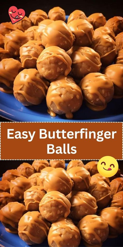 Butterfinger Balls, Butterfinger Recipes, Butter Finger Dessert, Butterfinger Candy, Easy Candy Recipes, Candy Recipes Homemade, Christmas Candy Recipes, Homemade Candies, Balls Recipe