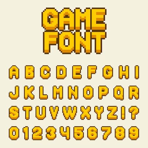 Pixel Words Art, Pixel Words Design, Digital Font Design, Pixel Font Alphabet, Pixel Art Letters Fonts, Pixel Art Numbers, Pixel Art Design Graphics, Pixel Logo Design Ideas, Letters Pixel Art