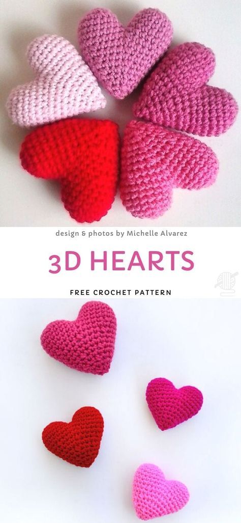 The Best Crochet Gift Ideas for Valentine's Day - Pattern Center Heart Crochet Projects, Crochet Ideas Valentines Day, Small Heart Crochet Pattern, Heart Amigurumi Free Pattern, Free Valentines Crochet Patterns, Valentines Day Crochet Ideas, Crochet Gift Ideas For Men, Crochet Stuffed Heart, Valentine Knitting