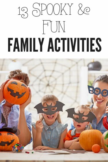 13 of the Best Spooky & Fun Family Activities Halloween Games Activities, Halloween Themed Snacks, Halloween Craft Kits, Diy Halloween Party, Fun Halloween Activities, Spooky Games, Pumpkin Decorating Contest, Kid Friendly Halloween, Easy Halloween Food