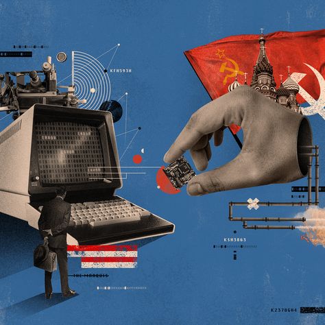 Cold War collage Digital Art editorial ILLUSTRATION magazine mexico Wired Collage Artwork, Collage Poster, Collage Illustration, Collage Design, The Secret History, Editorial Illustration, College Art, Graphic Design Posters, Visual Design