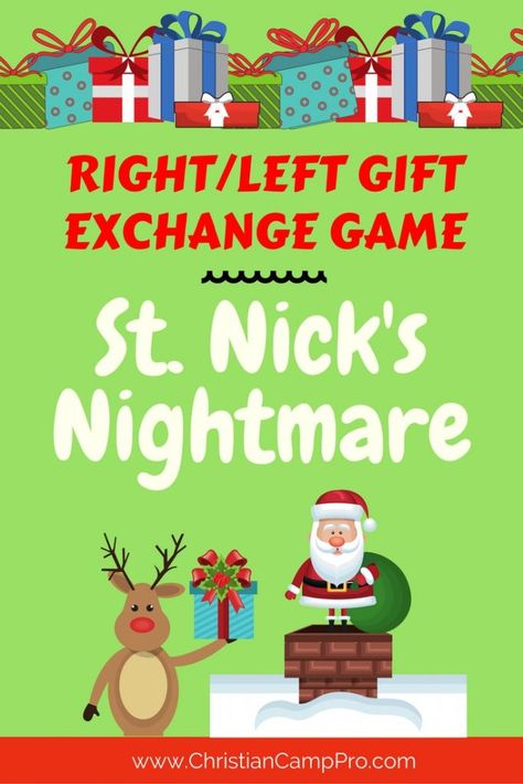 Gift Exchange Story, Gift Passing Game, Christmas Socks Exchange, Left Right Christmas Game, Funny Christmas Poems, Gift Exchange Game, Funny Christmas Games, Christmas Gift Exchange Games, Christmas Gift Games