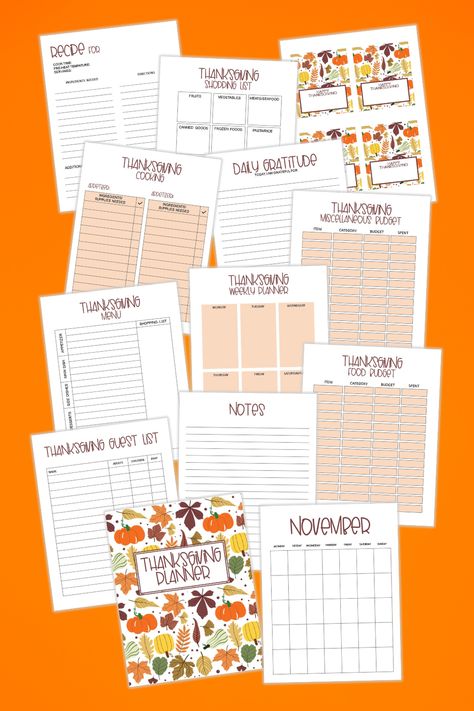 Free Thanksgiving Planner, Thanksgiving Grocery List Free Printable, Thanksgiving Planner Printables Free, Thanksgiving Planning Printables, Thanksgiving Menu Printable, Holiday Meal Planner, Thanksgiving Meal Planner, Thanksgiving Menu Planner, Christmas Planner Printables