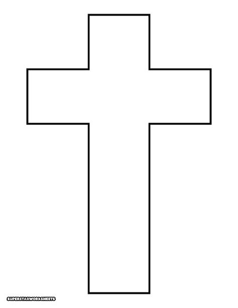 Easy Cross Craft Preschool, Cross Craft For Preschoolers, Pictures Of Churches Free Printable, Sign Of The Cross For Kids Printable, Cross Crafts For Preschoolers, Take Up Your Cross And Follow Me Craft, Cross Template Free Printable Pattern, Sign Of The Cross Craft For Kids, Cross Template Free Printable