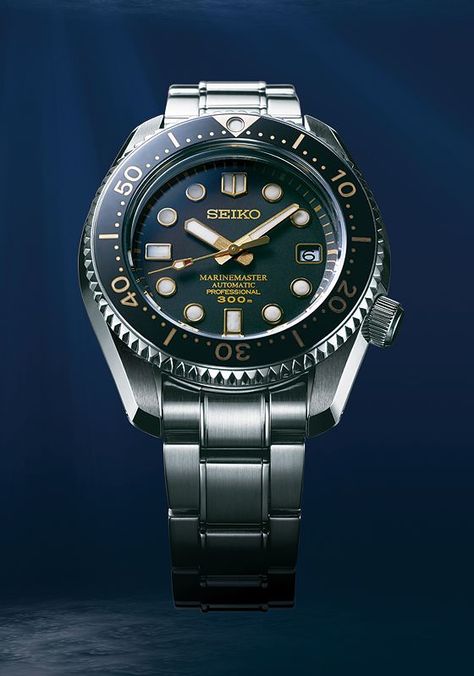 2 New 50th Anniversary Seiko Dive Watches Seiko Marinemaster, Diesel Watch, Seiko Diver, Seiko Mod, Seiko Automatic, Diver Watch, Divers Watch, Crystal Watches, Rose Gold Watches