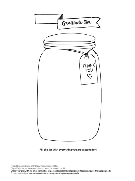 Gratitude Exercise Worksheet, Gratitude Worksheet For Kids, Jar Of Gratitude, Gratitude Jar Printable, Jar Worksheet, Gratitude Exercise, Gratitude Worksheet, Group Activities For Adults, Worksheets For Middle School