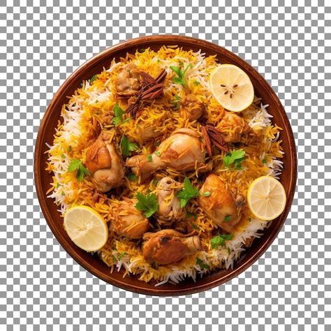 PSD bowl of biryani with chicken pieces ... | Premium Psd #Freepik #psd #pulao Chicken Biryani Photography, Biryani Poster Design, Biryani Poster, Biryani Photography, Food Top View, Foodie Design, Broiler Chicken, Food Background, Food Art Photography