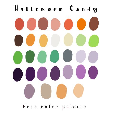 Halloween Procreate Palette, Bright Halloween Color Palette, Halloween Color Pallet Ideas, Halloween Colour Scheme, Halloween Pallete Color, Halloween Color Combos, Halloween Color Pallet, Nightmare Before Christmas Color Palette, Vintage Halloween Color Palette